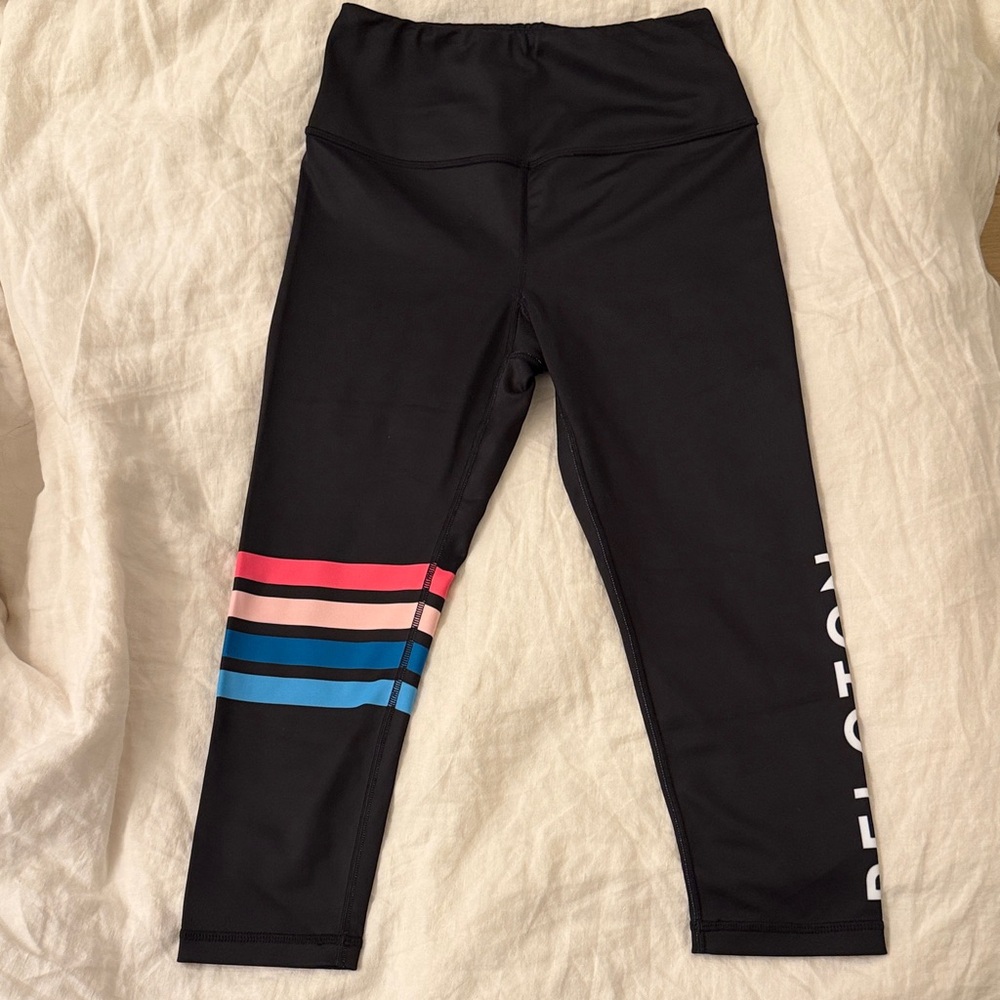 Peloton Leggings with Pink and Blue Accents
